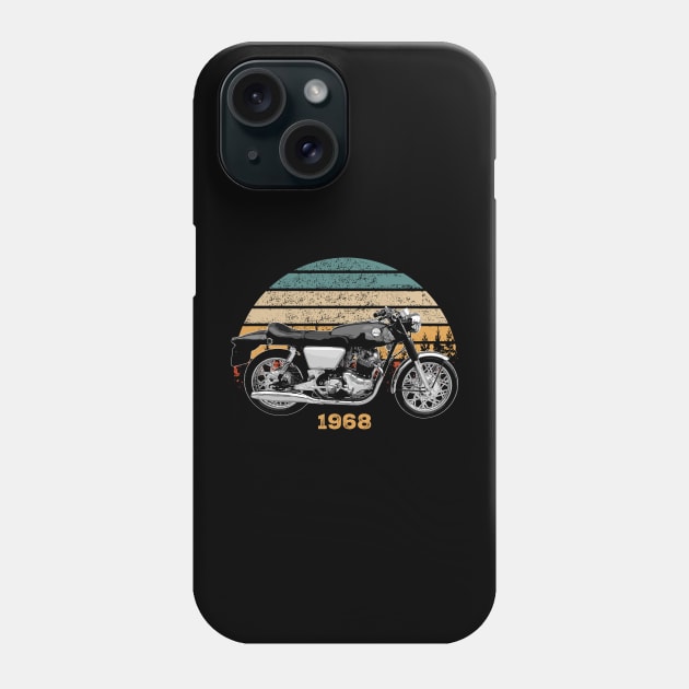 1968 Norton Commando Vintage Motorcycle Design Phone Case by Madisen Harvey