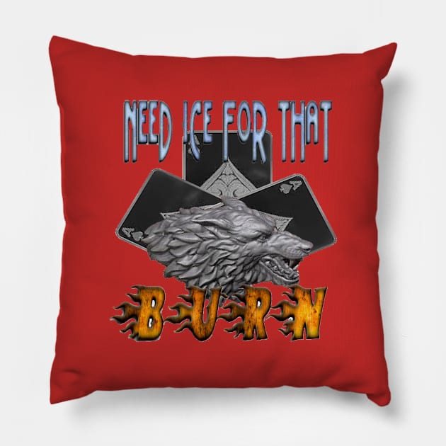 Feel the Burn Pillow by Acewolf