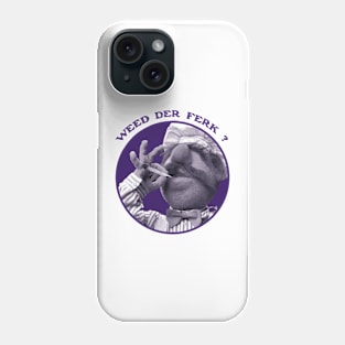 Vert Der Ferk - The Swedish Chef Retro - Weed Purple Phone Case