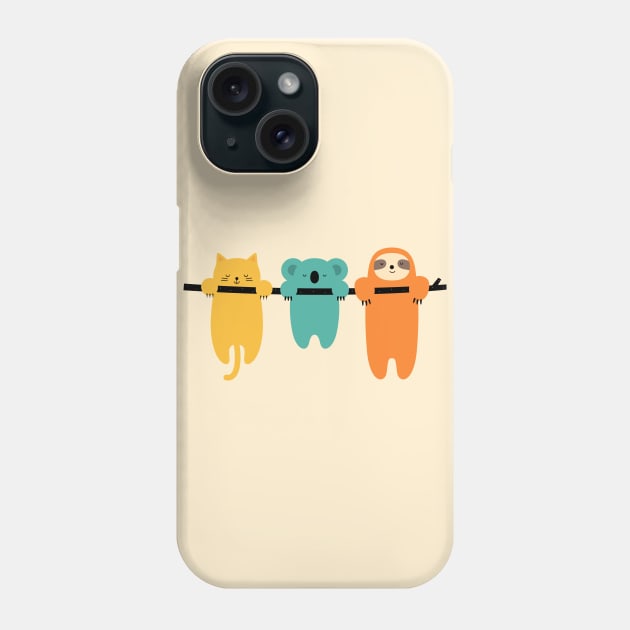 Hang In There Phone Case by AndyWestface