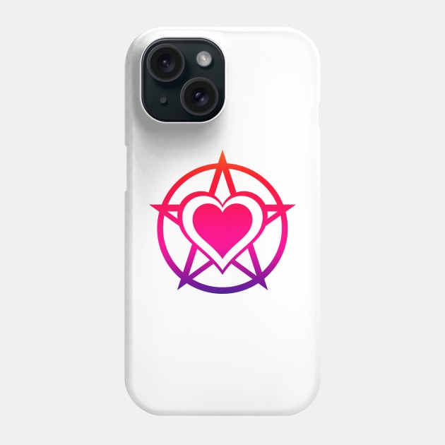 Rainbow Pagan Heart Cheeky Witch® Phone Case by Cheeky Witch