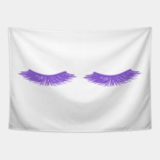 Beautiful purple girly eyelashes Tapestry