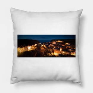 Nightime Staithes Pillow