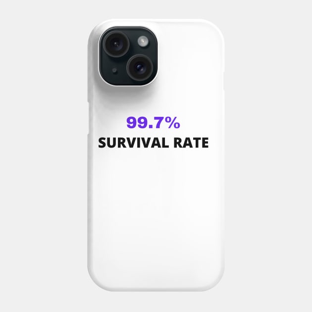 99.7% survival rate Phone Case by Yasdey