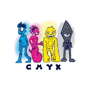 CMYK: Cyclops Medusa Yeti Kraken T-Shirt