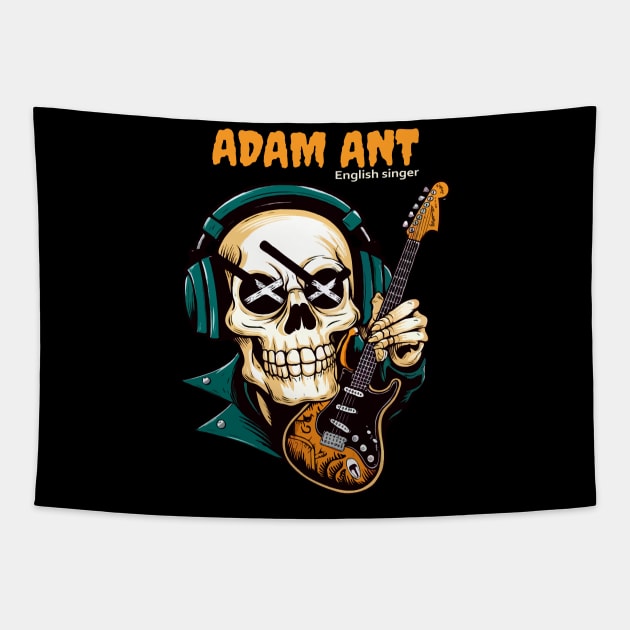 Adam Ant Tapestry by mid century icons