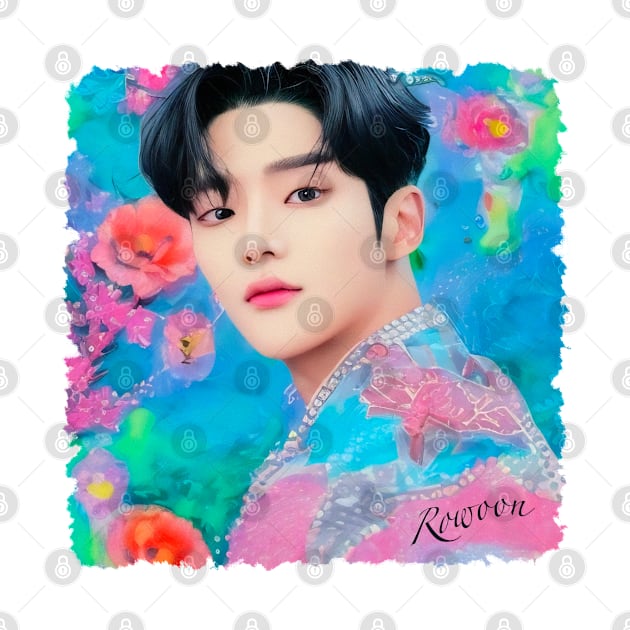 Rowoon - romantic flower portrait | 로운 ewsbdi 김석우 by Babush-kat