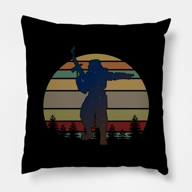 MANDO SUPER COMMANDO! Pillow by CloudyStars