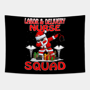 Christmas Labor And Delivery Nurse Squad Reindeer Tapestry