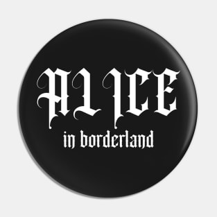 Alice in borderland title white Pin