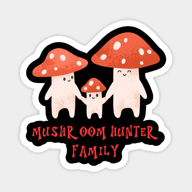 mushroom hunter Magnet by Inspire Wizard