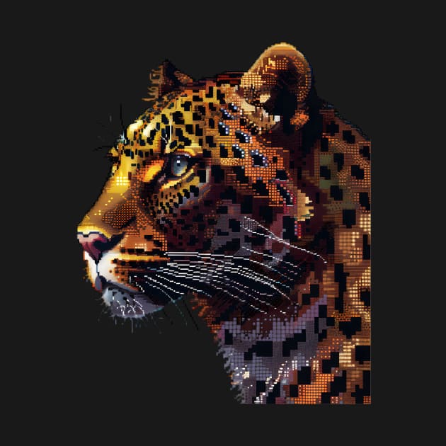 Pixel Leopard by Animal Sphere