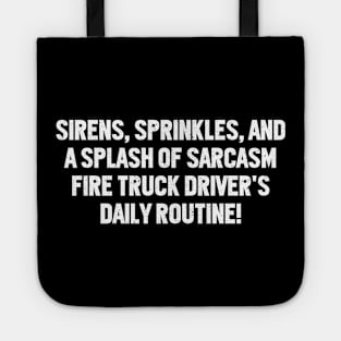 Fire Truck Driver's Daily Routine! Tote