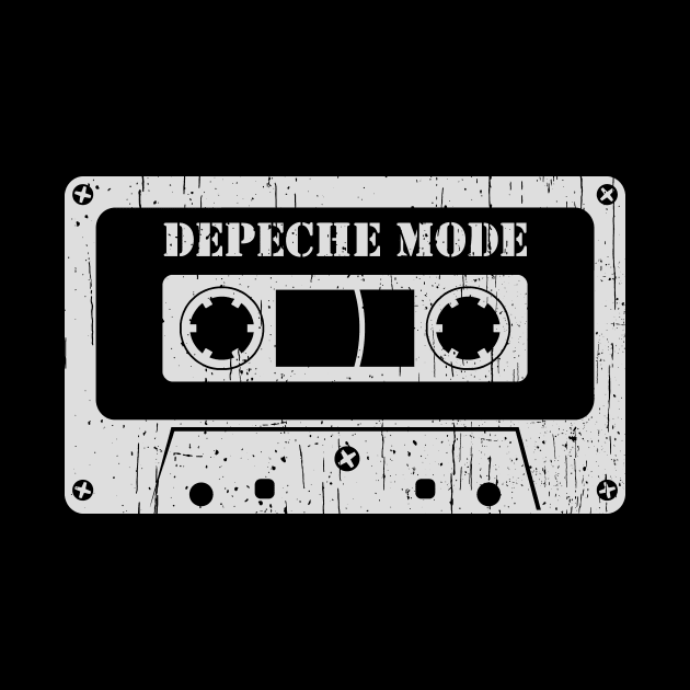 Depeche Mode - Vintage Cassette White by FeelgoodShirt