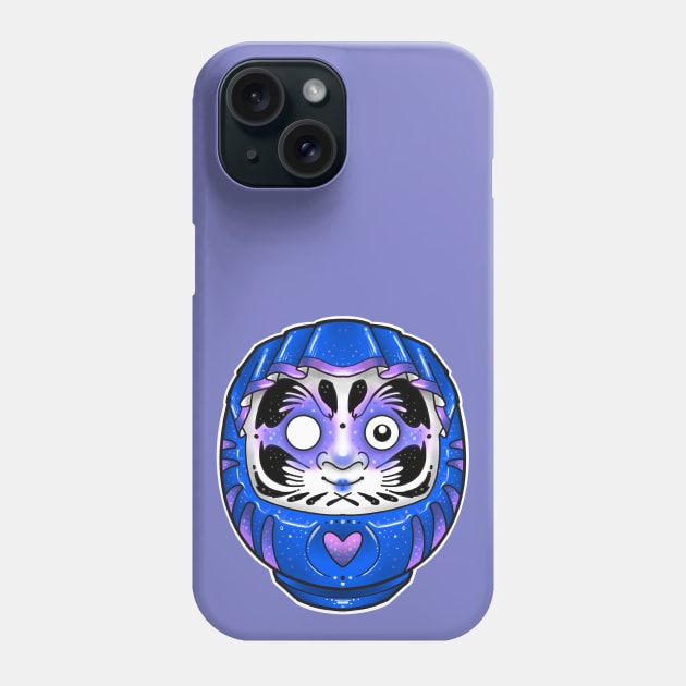 blue daruma doll Phone Case by weilertsen