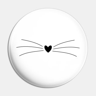 Cute kitty nos with whiskers Pin