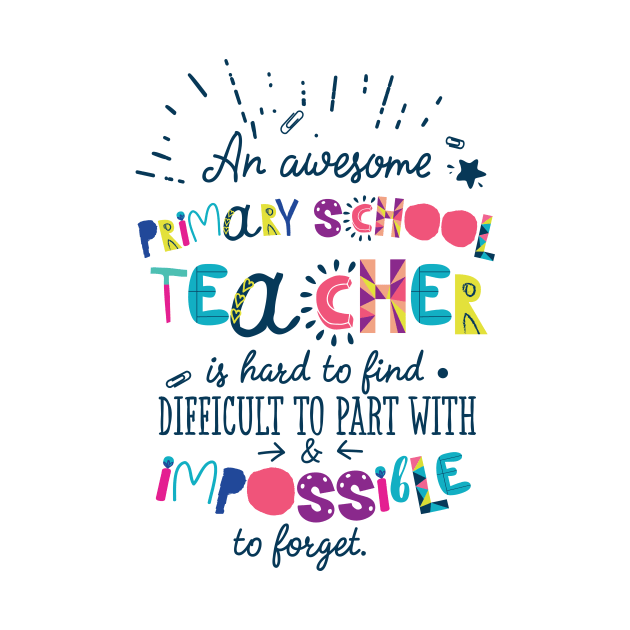 An Awesome Primary School Teacher Gift Idea - Impossible to forget by BetterManufaktur