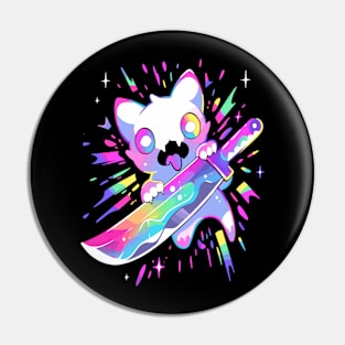 EDM Party Kitty Festival DJ Rave Pin