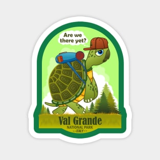 Funny Turtle, Val Grande National Park, Italy, Are We There Yet Magnet