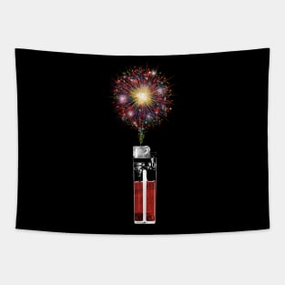 Firework Lighter Tapestry