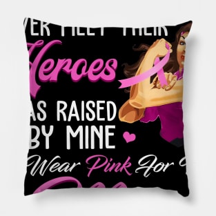 breast cancer mom I wear pink for my breast cancer mom Pillow