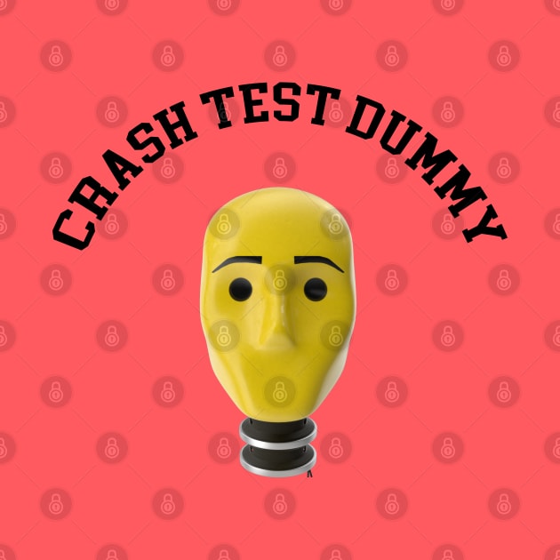 Crash Test Dummy Yellow Head with Safety Mark Background by ActivLife