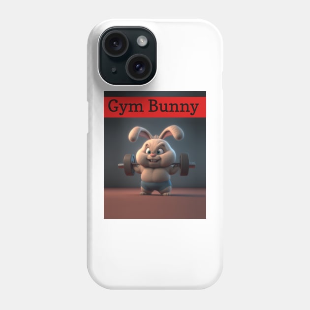 Gym Bunny - Work out time Phone Case by TheArtfulAI