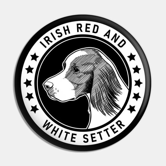 Irish Red and White Setter Fan Gift Pin by millersye