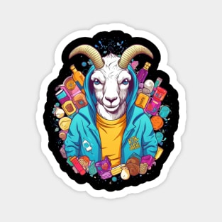 This little goat is bleatfully happy Magnet