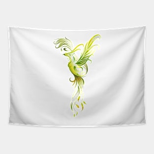 Fantastic Green Phoenix Bird Tapestry