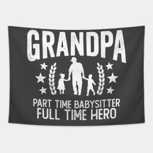 Grandpa Babysitter Hero Tapestry