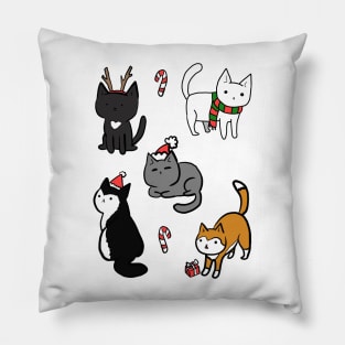 Cute christmas cats Pillow