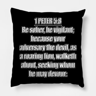 1 Peter 5:8 Pillow