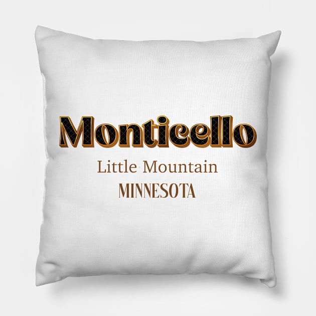 Monticello Little Mountain Pillow by PowelCastStudio