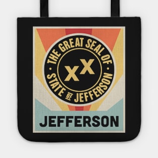 State Of Jefferson | Retro Vintage Style Poster Tote