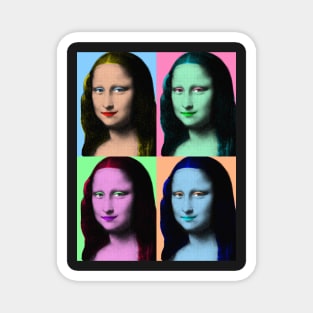 Pop Art Mona Lisa Magnet