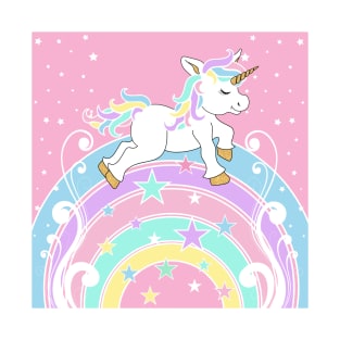 Starry Rainbow Unicorn T-Shirt