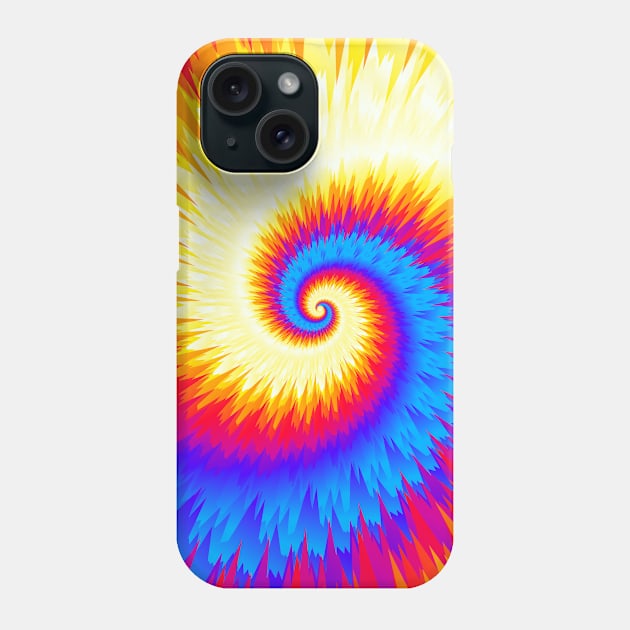 Tie Dye 02, fire and ice Phone Case by Slanapotam