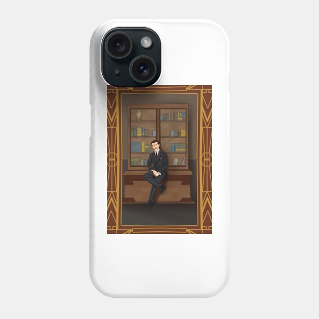 Art Deco Vampire II Phone Case by RosieAmberg