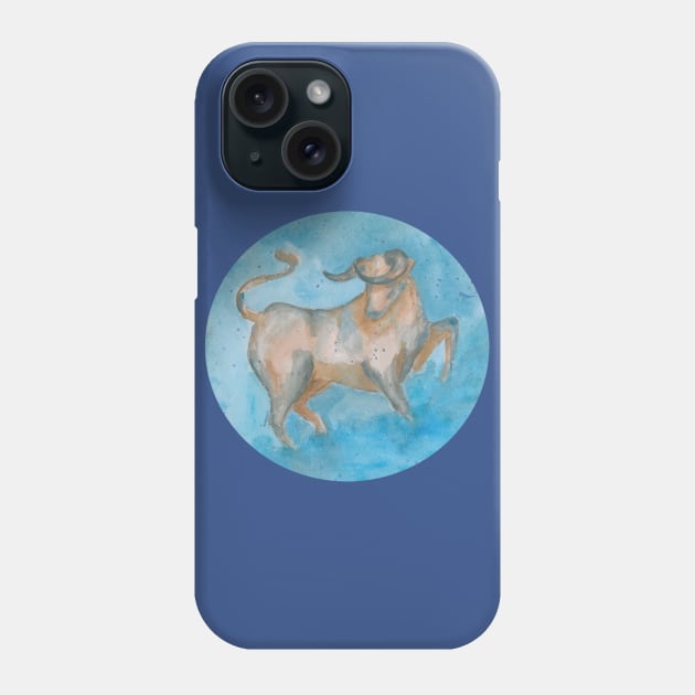 Zodiac sign taurus Phone Case by artbyluko