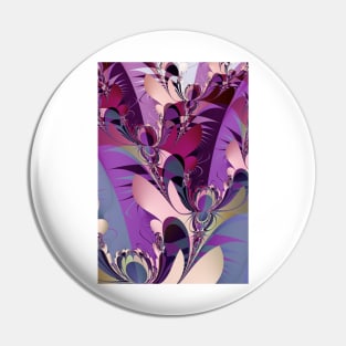 Pink and purple abstract floral design Pin