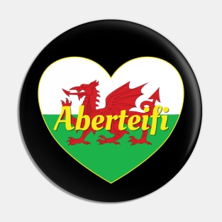 Aberteifi Cymru UK Baner Cymru Calon Pin