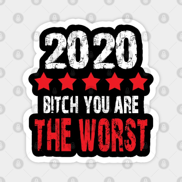 2020 Bitch you're the worst 5 stars rating funny 2020 memes Magnet by AbirAbd