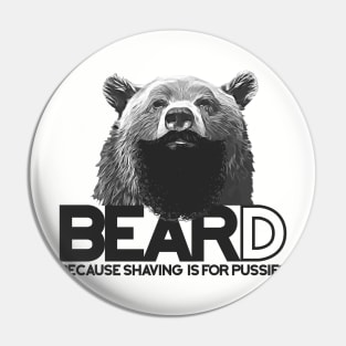 Bear and beard Pin