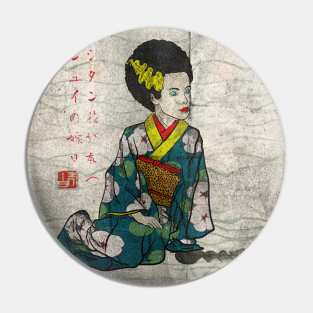 the bride goes to japan Ukiyo-e Pin