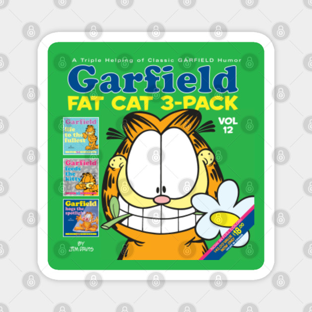Garfield Fat Cat 3 Pack Vol 12 Garfield Magnet Teepublic