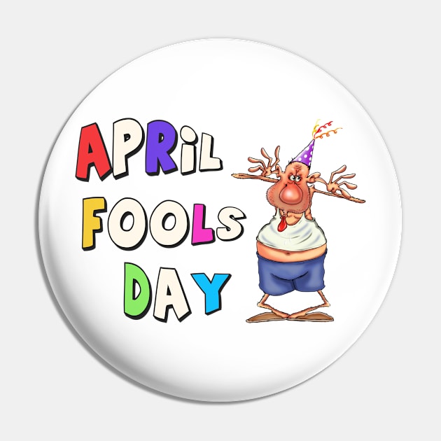 April Fools Day. A teasing joker. Pin by Glukoejik