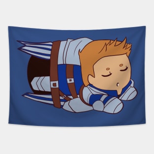 Chibi Warden Alistair Tapestry