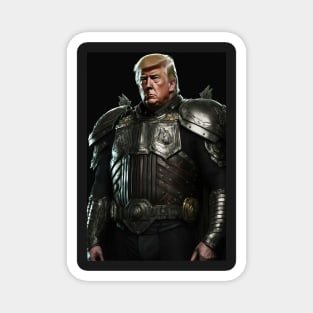 Donald Trump in Full Body Armor Magnet