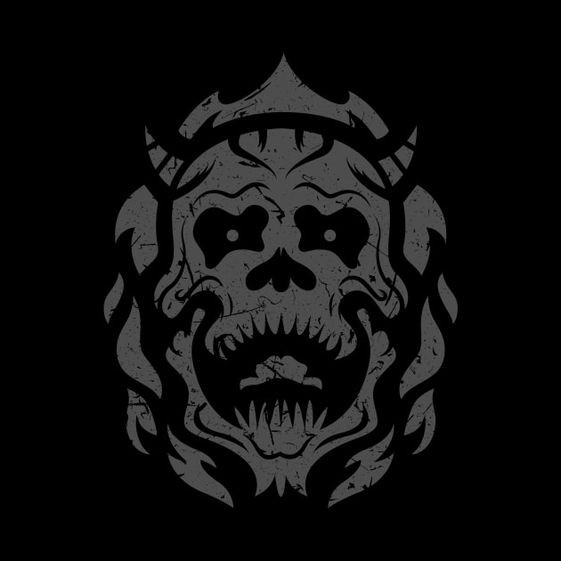 Demon Skull - Grunge by demonigote